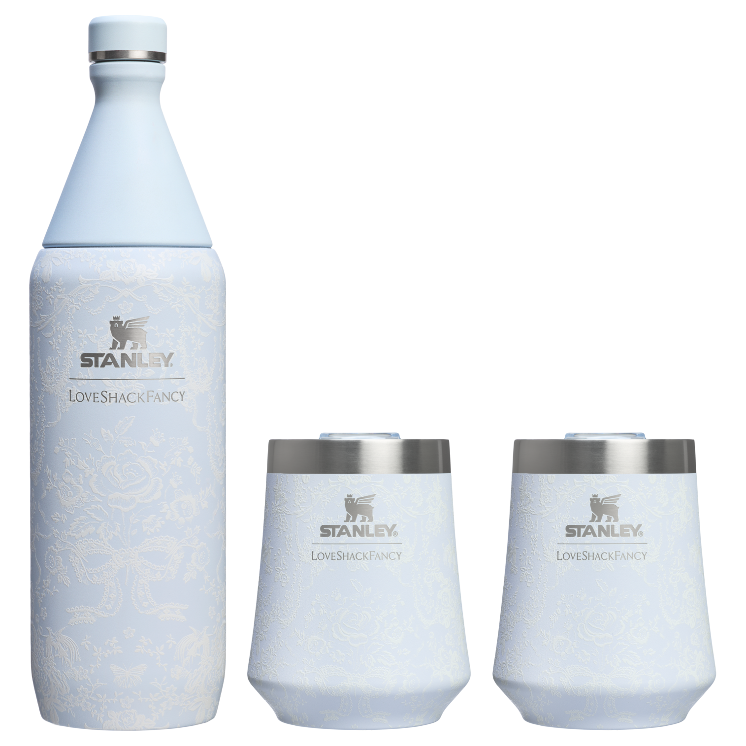Stanley 1913 x LoveShackFancy Holiday Reserve All Day Wine Set | 34 OZ | 11 OZ CS0